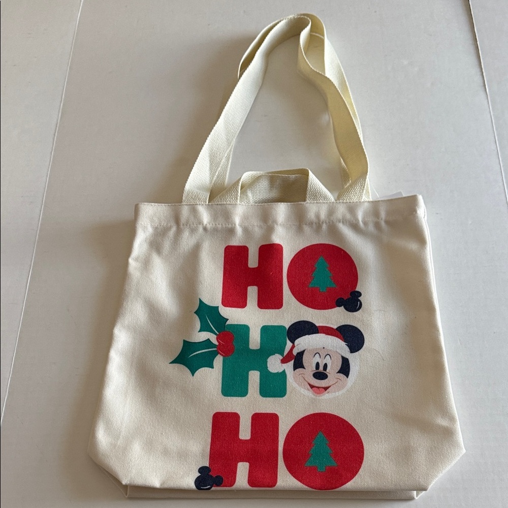 Disney Minnie Mouse “Ho Ho Ho” Canvas Tote Bag